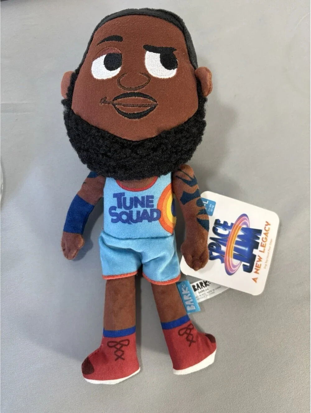 BARK Space Jam A New Legacy LeBron James Tune Squad Plush Dog Toy M-L NWT